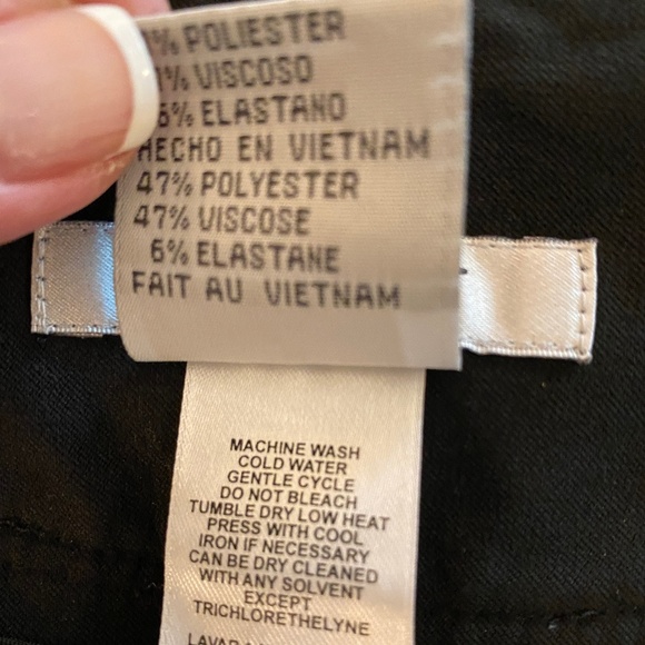 Nine West Black Dress Pants, Size 16 - Picture 5 of 8